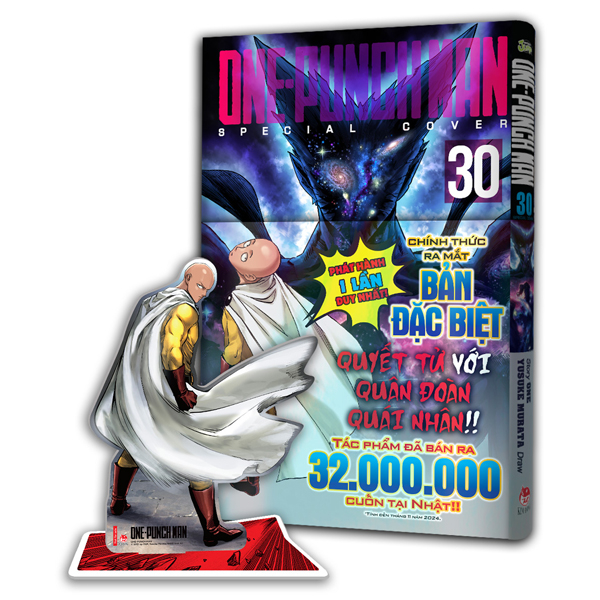 Bo
						
										
										One-Punch Man - Tap 30 - Chuong Ngai Lon Nhat - Ban Dac Biet - Tang Kem Bia Ao PVC + Standee Acrylic