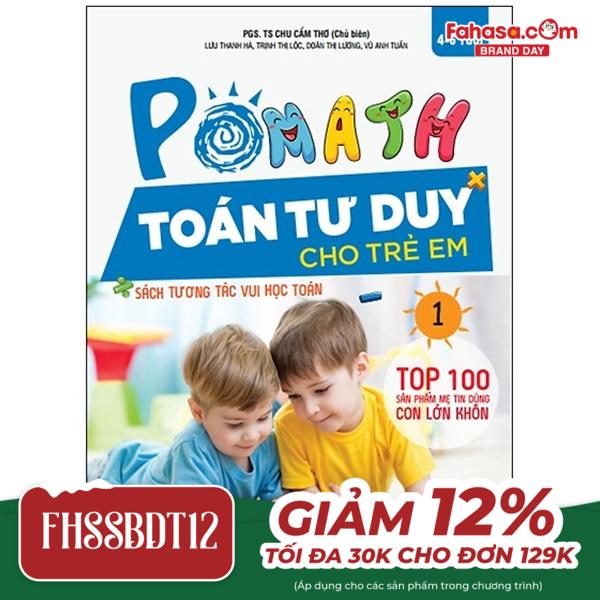 bộ pomath - toán tư duy cho trẻ em 4-6 tuổi - tập 1