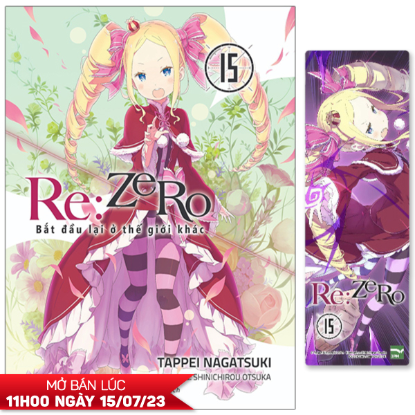 bộ re:zero - bắt đầu lại ở thế giới khác - tập 15 - tặng kèm bookmark pvc in màu