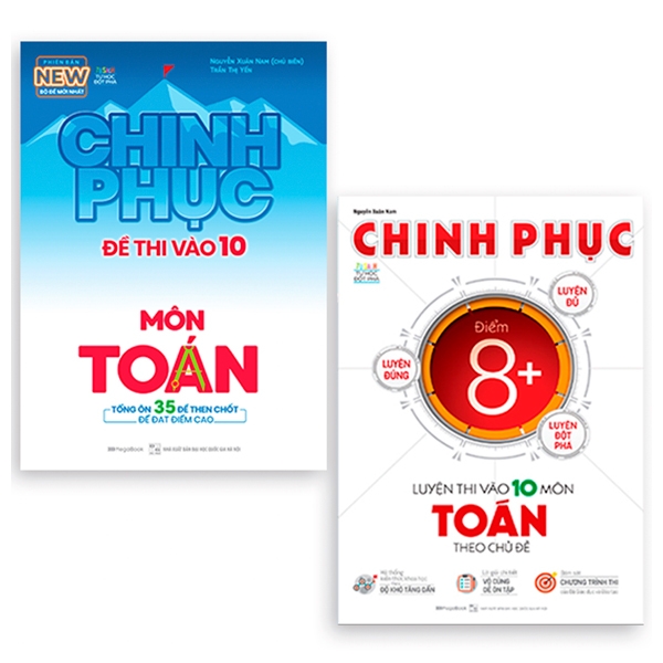 bộ sách chinh phục toàn diện môn toán kỳ thi vào 10 (bộ 2 cuốn)