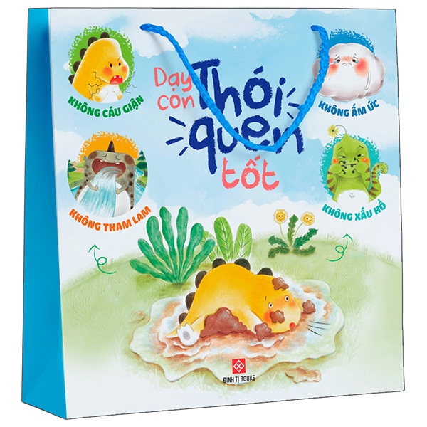 Bo Sach Day Con Thoi Quen Tot- Khong Cau Gian + Khong Tham Lam + Khong Am Uc + Khong Xau Ho (Tui 4 Tap)