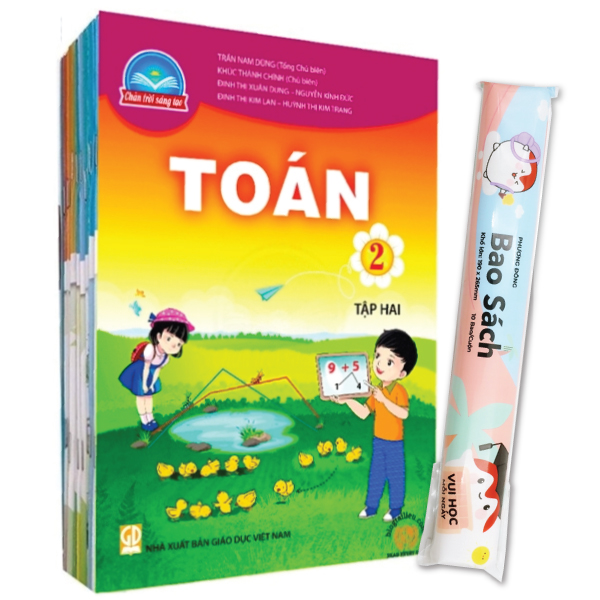 bộ sách giáo khoa bộ lớp 2 - chân trời sáng tạo - sách bài học (bộ 10 cuốn) (2023) + bao sách tp