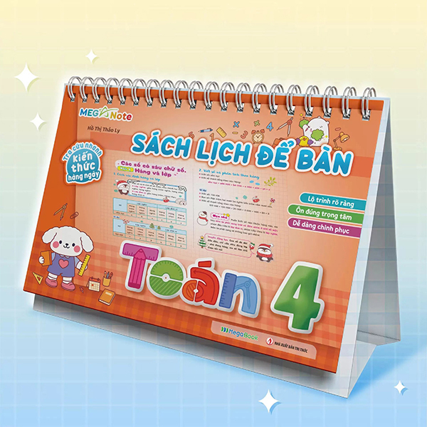 Bộ Sách Lịch Để Bàn - Tra Cứu Nhanh Kiến Thức Hàng Ngày - Toán 4