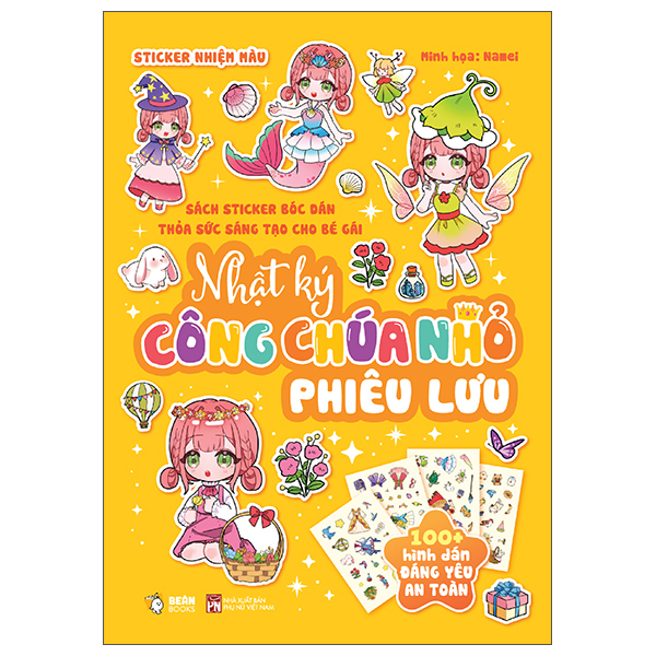 Bộ Sách Sticker Bóc Dán Thỏa Sức Sáng Tạo Cho Bé Gái - Nhật Ký Công Chúa Nhỏ Phiêu Lưu