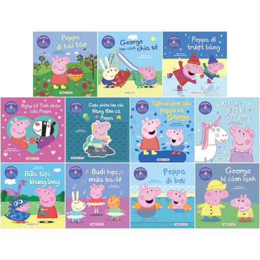 bộ sách thế giới diệu kì của peppa pig (bộ 11 cuốn)