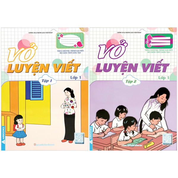 Bo Sach Vo Luyen Viet Lop 1 - Tap 1 + Tap 2 (Chan Troi)
