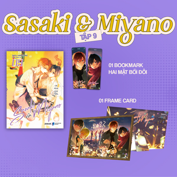 Bộ
						
										
										Sasaki Và Miyano - Tập 9 - Tặng Kèm Bookmark Hai Mặt Bồi Đôi + Frame Card Kèm Chân Đế Dựng Tiện Lợi