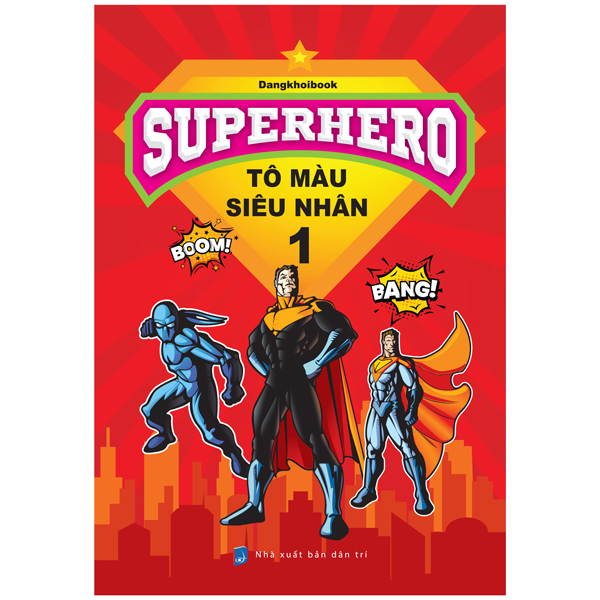 bộ superhero - tô màu siêu nhân 1