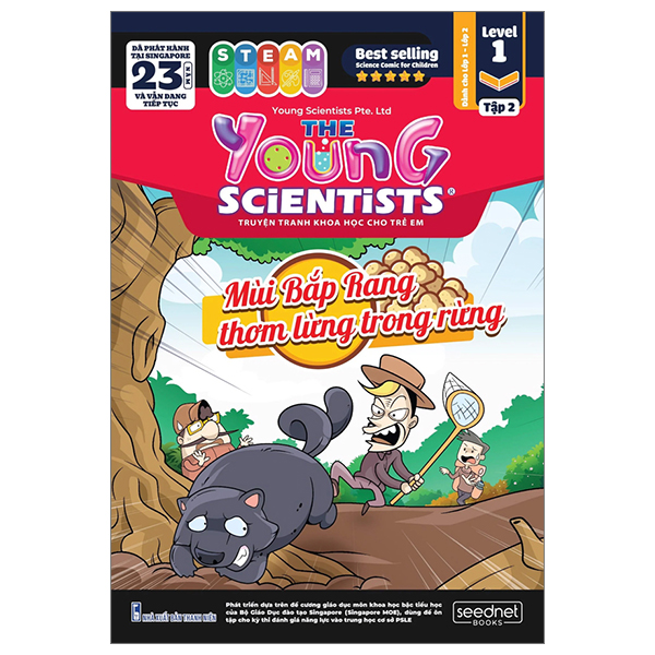 bộ the young scientist - truyện tranh khoa học cho trẻ em - level 1 - tập 2: mùi bắp rang thơm lừng trong rừng