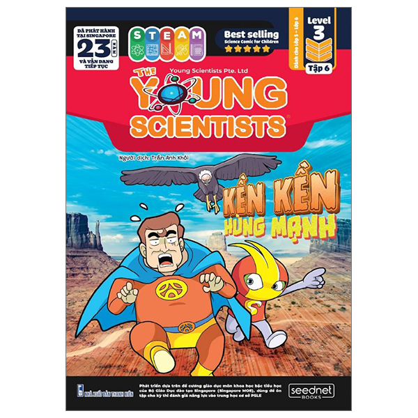 bộ the young scientist - truyện tranh khoa học cho trẻ em - level 3 - tập 6: kền kền hùng mạnh