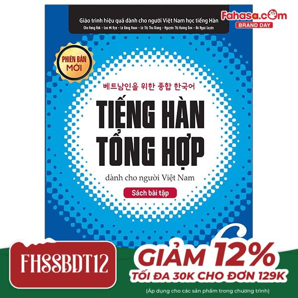 bộ tiếng hàn tổng hợp dành cho người việt nam - sách bài tập cao cấp 6