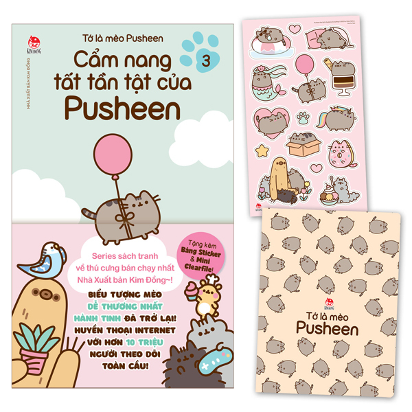 Bo
						
										
										To La Meo Pusheen - Tap 3 - Cam Nang Tat Tan Tat Cua Pusheen - Tang Kem Bang Sticker + Mini Clearfile