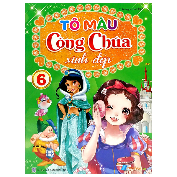 bộ tô màu công chúa xinh đẹp - tập 6