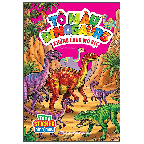 Bộ Tô Màu Dinosaurs - Khủng Long Mỏ Vịt