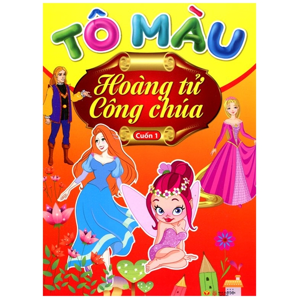 bộ tô màu hoàng tử công chúa - tập 1