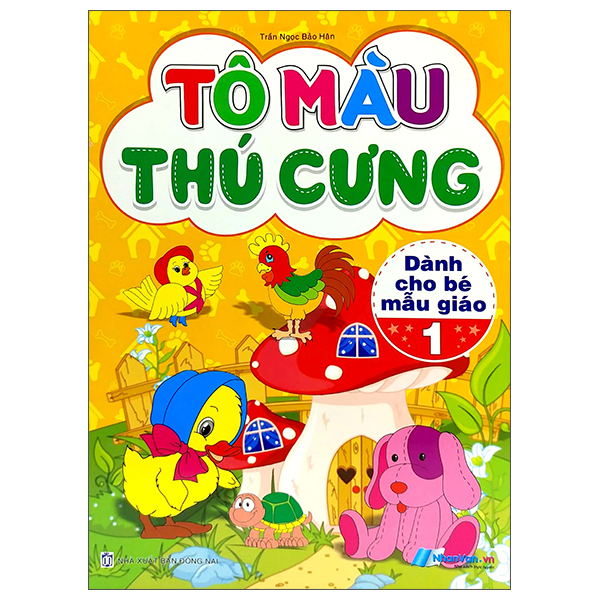 bộ tô màu thú cưng - tập 1 (dành cho bé mẫu giáo)