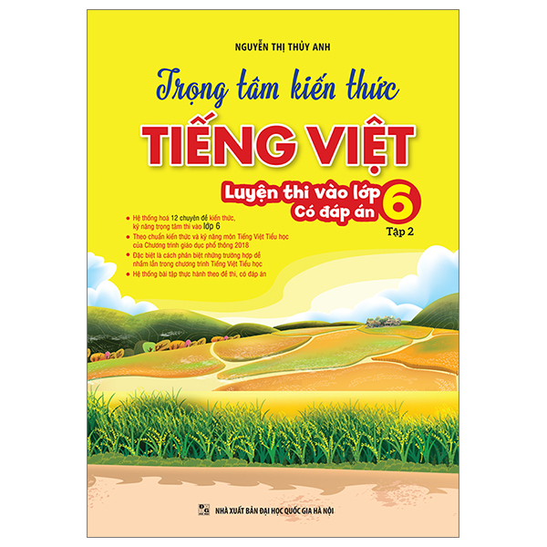 bộ trọng tâm kiến thức tiếng việt luyện thi vào lớp 6 - có đáp án - tập 2