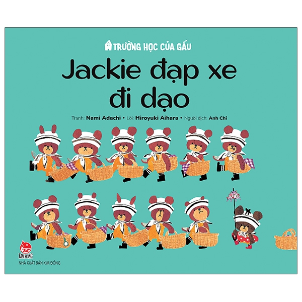 bộ trường học của gấu - jackie đạp xe đi dạo