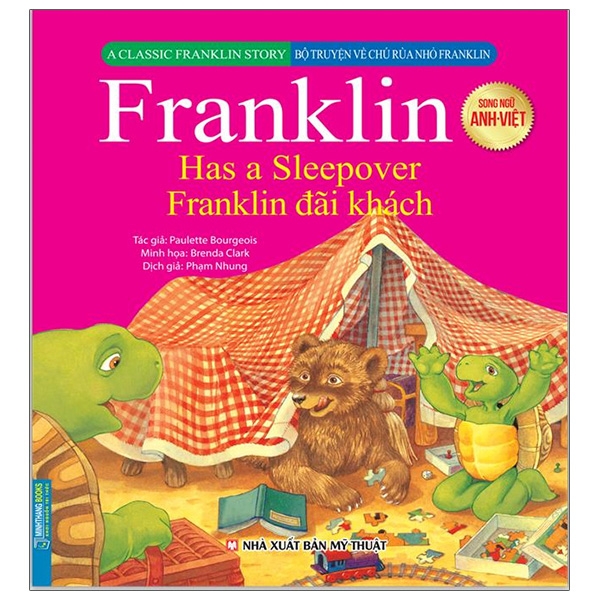 bộ truyện về chú rùa nhỏ franklin - franklin đãi khách (song ngữ anh - việt)