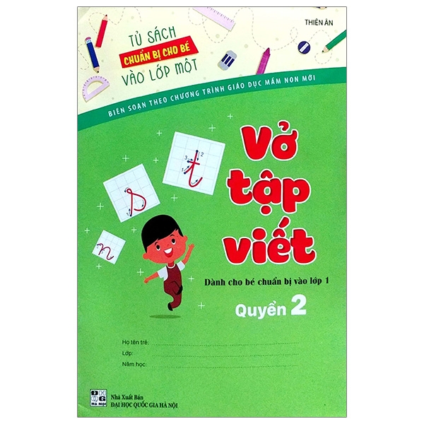 bộ tủ sách chuẩn bị cho bé vào lớp 1 - vở tập viết (quyển 2)