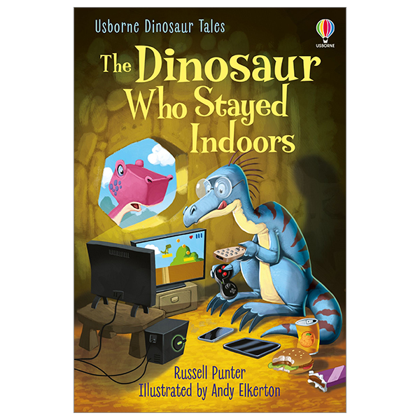 bộ usborne first reading level 3: dinosaur tales: the dinosaur who stayed indoors