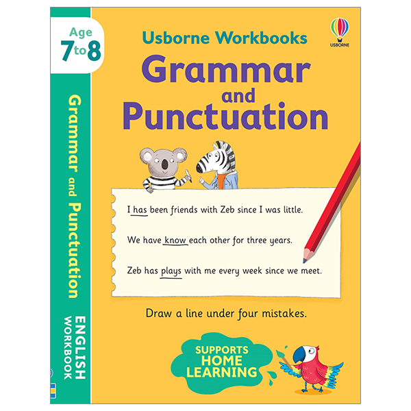 bộ usborne workbooks grammar and punctuation 7 - 8