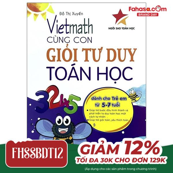 bộ vietmath - cùng con giỏi tư duy toán học - tập 5 (tái bản 2020)