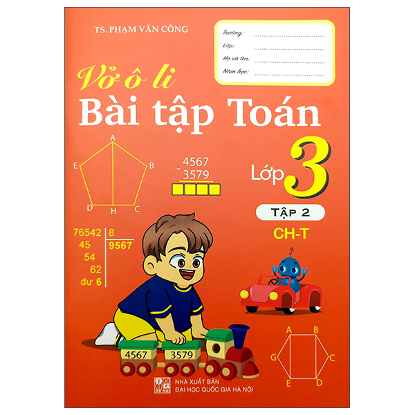 bộ vở ô li bài tập toán lớp 3 - tập 2