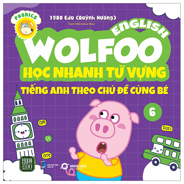 bộ wolfoo english - học nhanh từ vựng tiếng anh theo chủ đề cùng bé 6