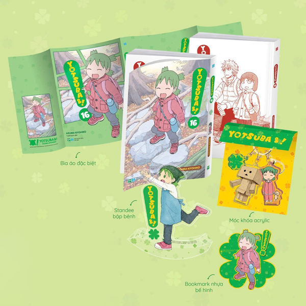 Bo
						
										
										Yotsuba&! - Tap 16 - Ban Suu Tam - Tang Kem Bia Ao Dac Biet + Bookmark Nhua Be Hinh + Standee Bap Benh + Moc Khoa Acrylic