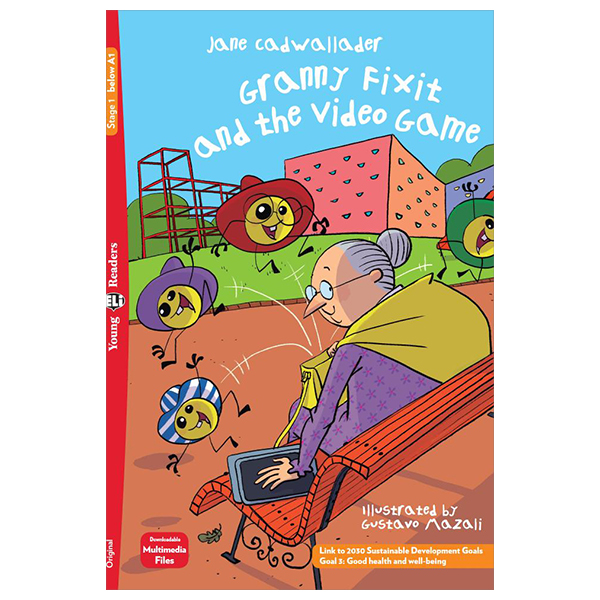 bộ young eli readers - granny fixit and the video game - stage 1 below a1 - downloadable multimedia