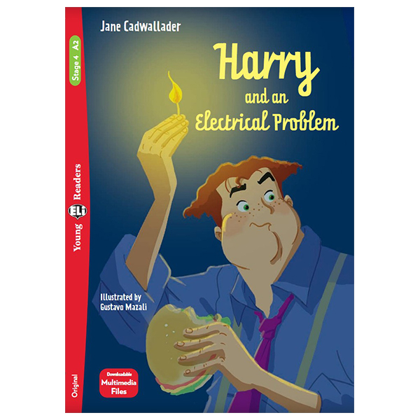 bộ young eli readers - harry and an electrical problem - stage 4 a2 - downloadable multimedia