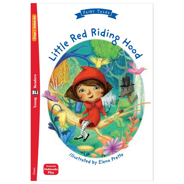 bộ young eli readers - little red riding hood - stage 1 below a1 - downloadable multimedia