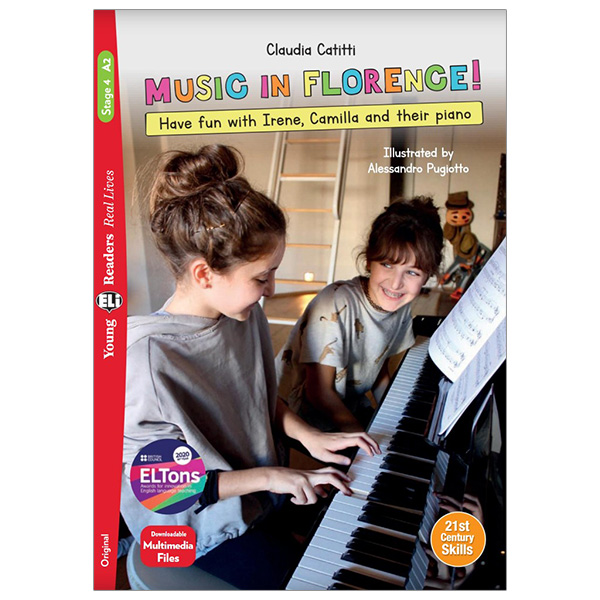 bộ young eli readers real lives - music in florence! - stage 4 a2 - downloadable multimedia files