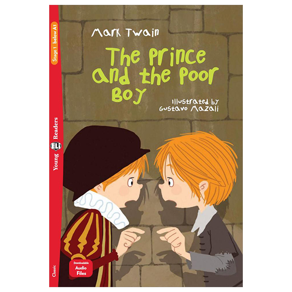 bộ young eli readers - the prince and the poor boy - stage 1 below a1 - downloadable multimedia