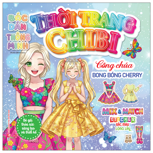 Bóc Dán Thông Minh - Thời Trang Chibi - Công Chúa Bong Bóng Cherry