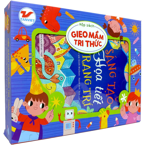 box set gieo mầm tri thức 15: nét vẽ diệu kỳ - phát triển eq-iq (bộ 4 cuốn)