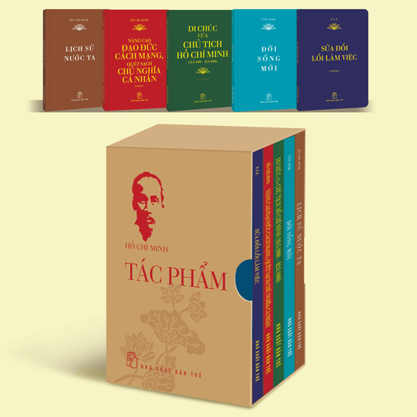 boxset di sản hồ chí minh - tác phẩm (khổ nhỏ) (bộ 5 cuốn) (tái bản 2024)