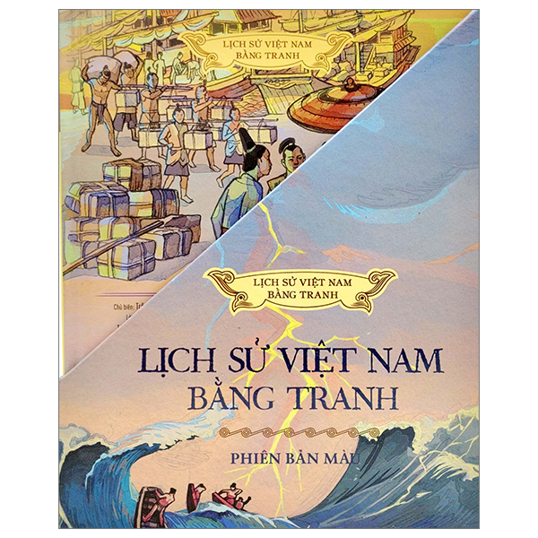 boxset lịch sử việt nam bằng tranh - bản màu - bìa cứng (hộp 8 cuốn)