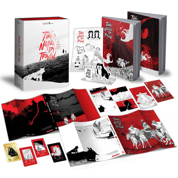 Boxset Thảo Nguyên Dị Truyện - Tập 1 + Tập 2 (Hộp 2 Tập) - Tặng Kèm 2 Bìa Áo Thiết Kế Riêng + 4 Postcard + 3 Card Nhân Vật "Soái Mã" + 1 Card Ép Nhũ Vàng + 1 Sticker Cán Màng Hologram + 1 Standee Giấy