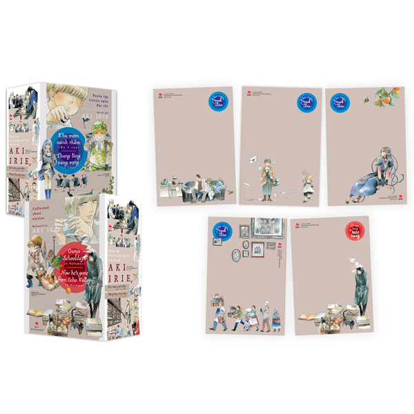 boxset tuyển tập truyện ngắn đặc sắc của tác giả aki irie (bộ 5 cuốn) - tặng kèm 5 postcard