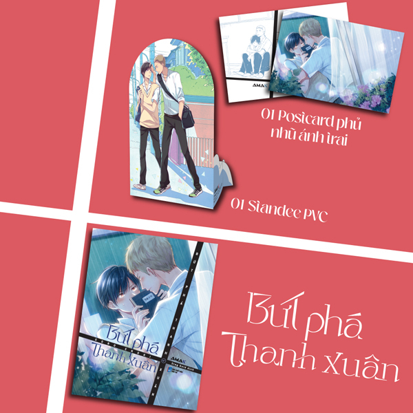 bứt phá thanh xuân - tặng kèm bìa áo + postcard nhũ ánh trai + standee pvc