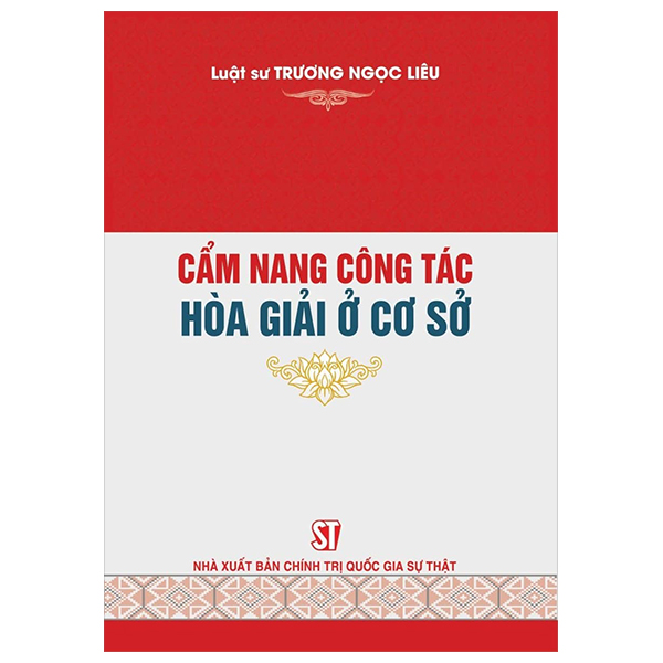 cẩm nang công tác hòa giải ở cơ sở