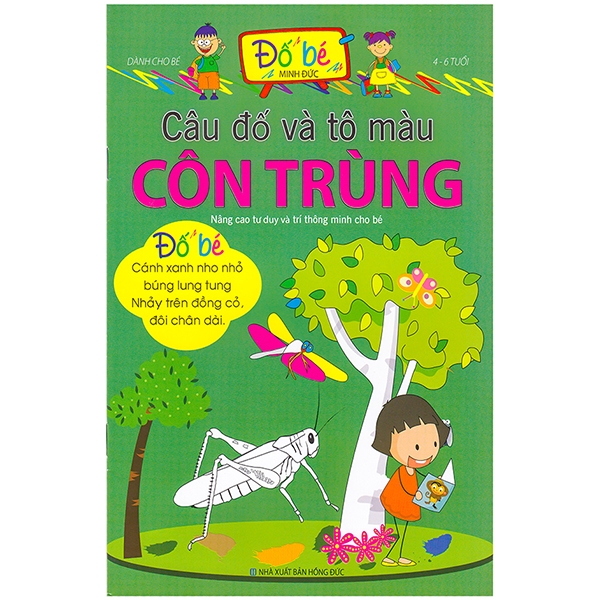 câu đố và tô màu côn trùng (4 - 6 tuổi)