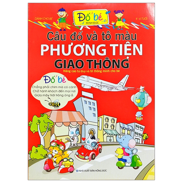 câu đố và tô màu phương tiện giao thông (4-6 tuổi)