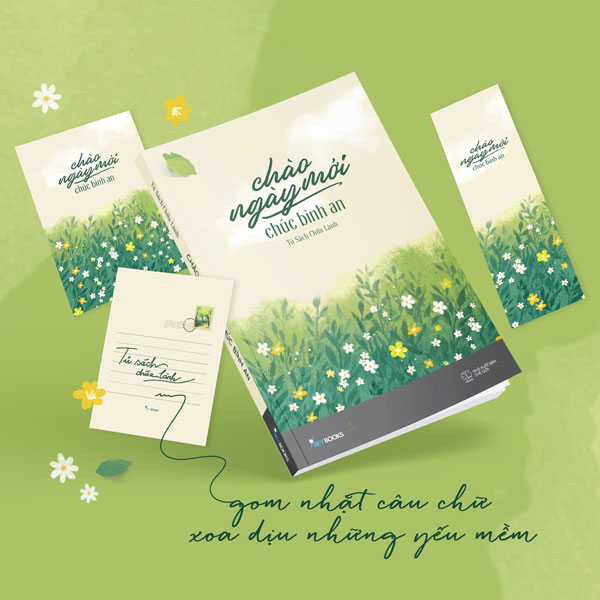 chào ngày mới - chúc bình an - tặng kèm postcard hai mặt + bookmark hai mặt