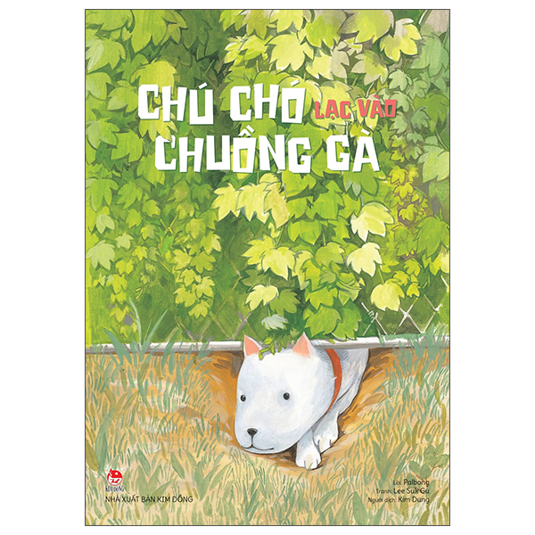 chú chó lạc vào chuồng gà