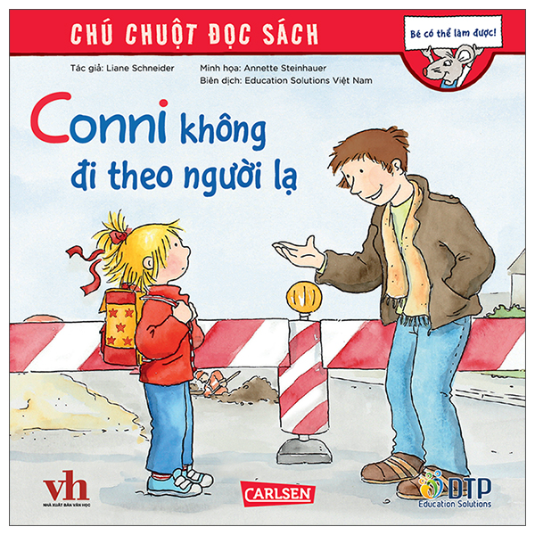 chú chuột đọc sách - conni không đi theo người lạ ​
