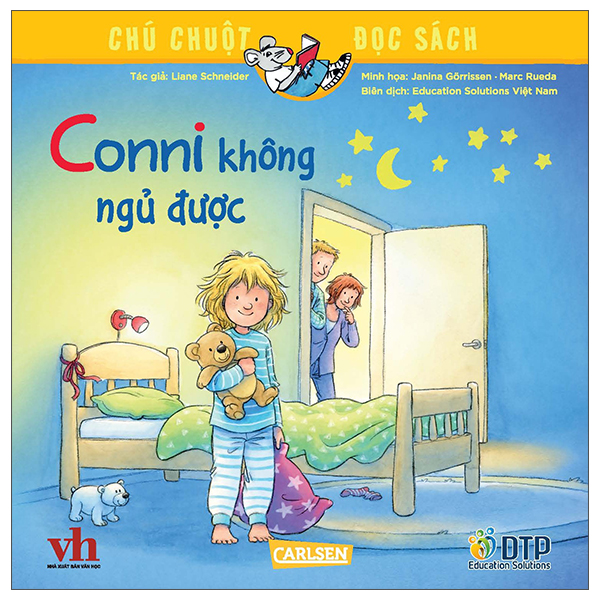 chú chuột đọc sách - conni không ngủ được