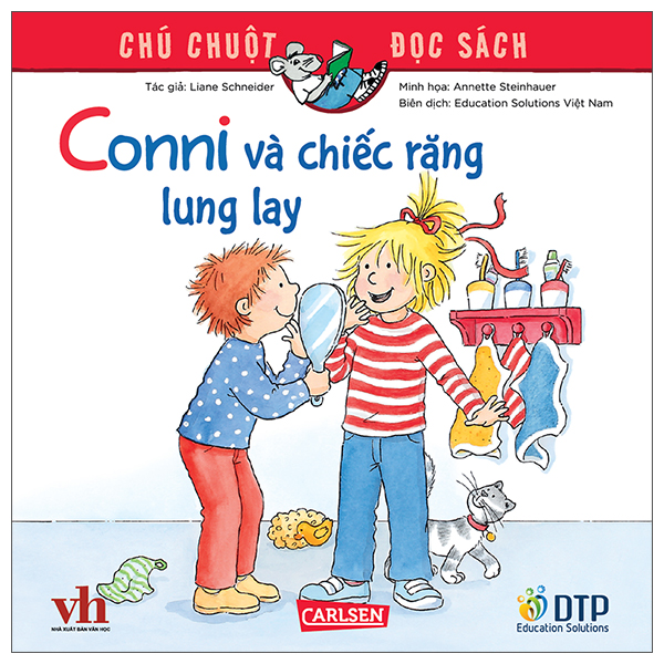 chú chuột đọc sách - conni và chiếc răng lung lay